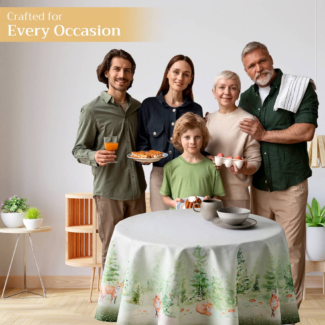 Winter Mornings Cotton Tablecloth (Various Sizes) | Maison d'Hermine
