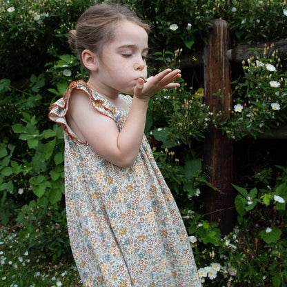 Everly Dress - Cottonfield Floral | Beet World