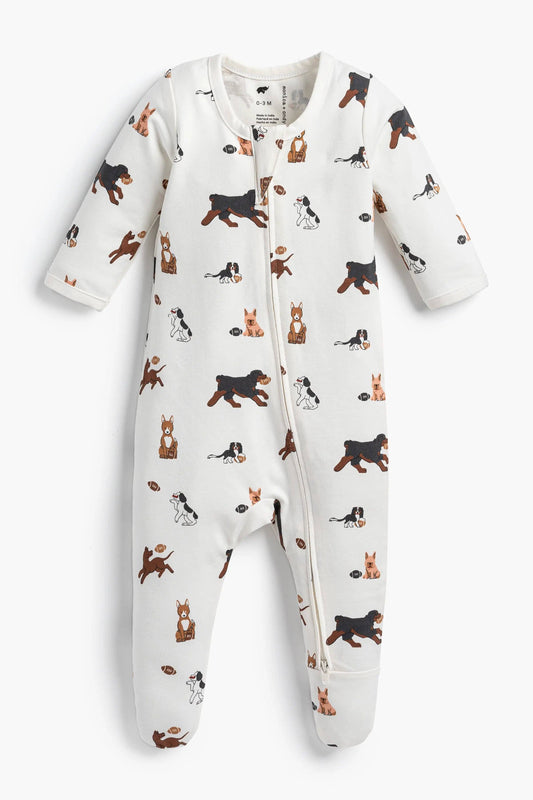 Football Pups Romper | Monica + Andy
