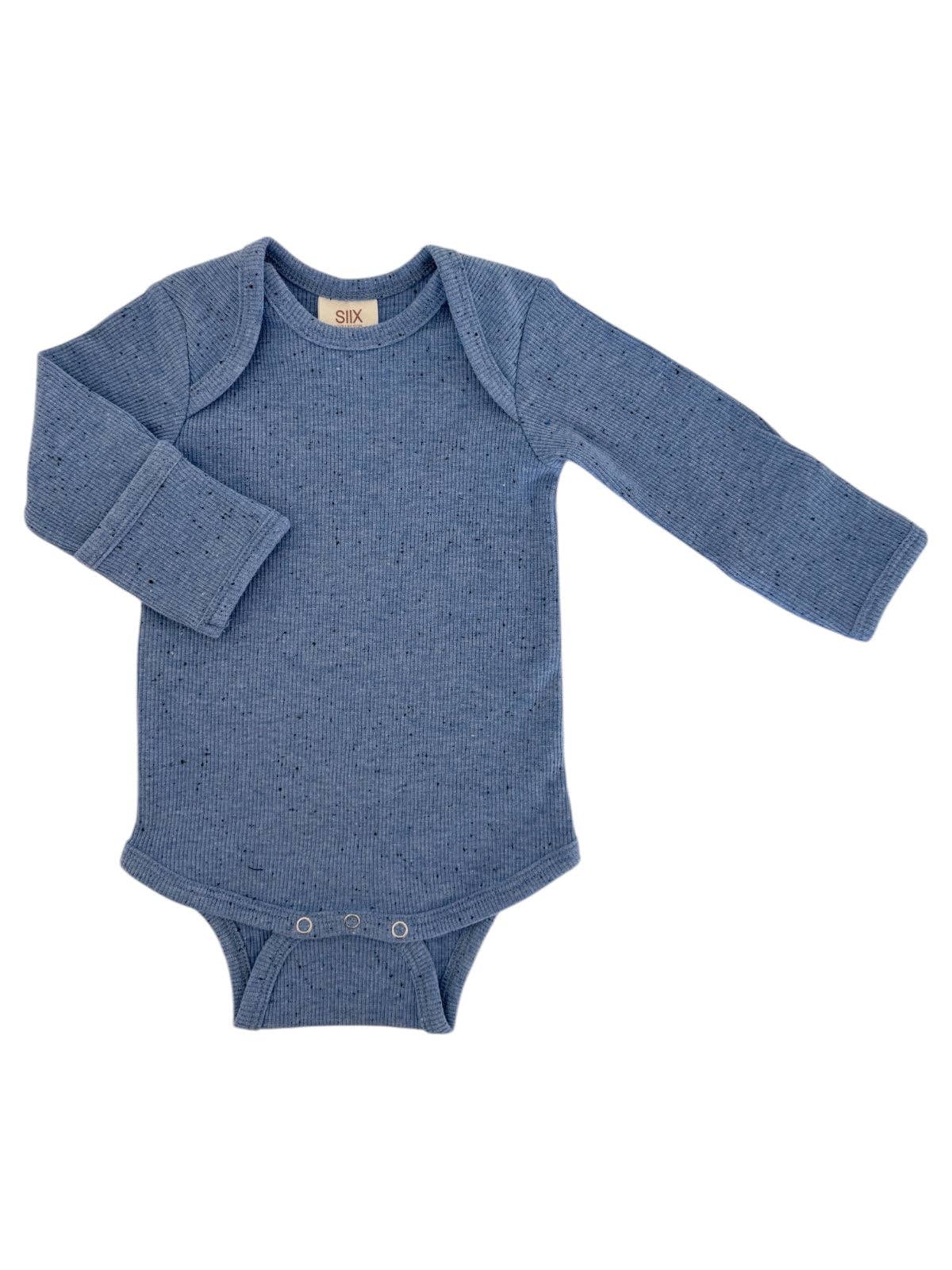 Blue Speckle Bodysuit | Siix Collection