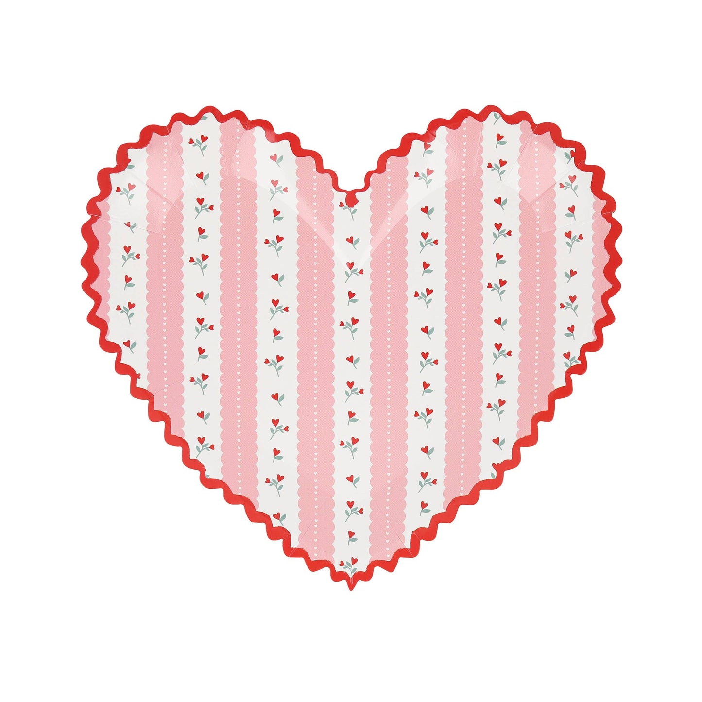 Vintage Rose Heart Plates | Meri Meri