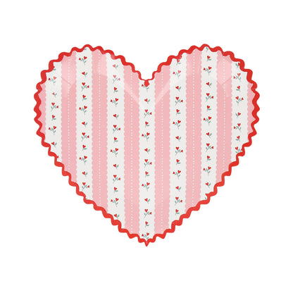 Vintage Rose Heart Plates | Meri Meri