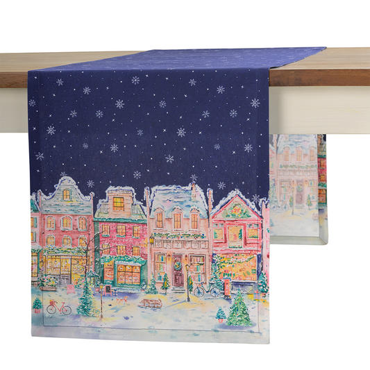 Christmas Market Table Runner | Maison d'Hermine