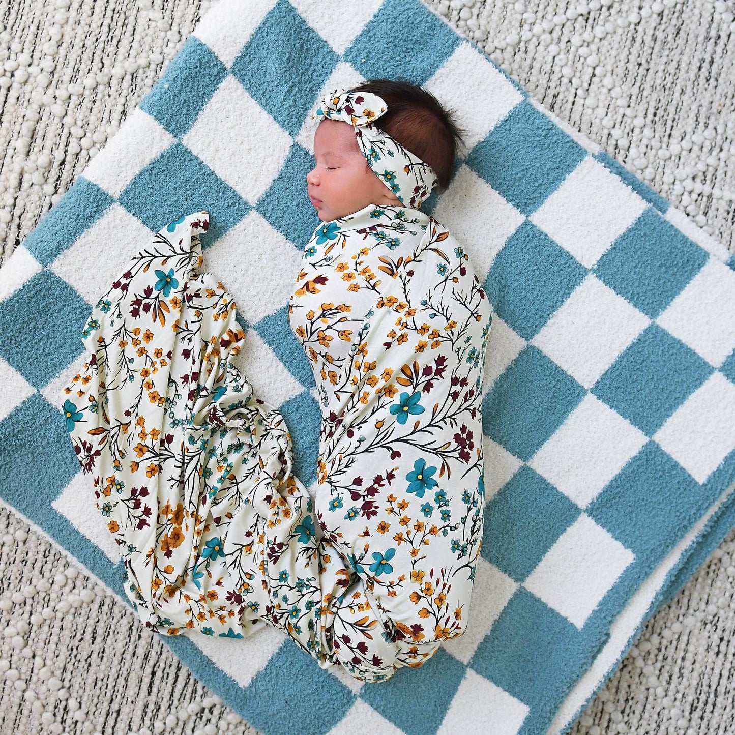 Maren Floral Swaddle Blaket | Gigi & Max
