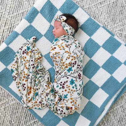Maren Floral Swaddle Blaket | Gigi & Max