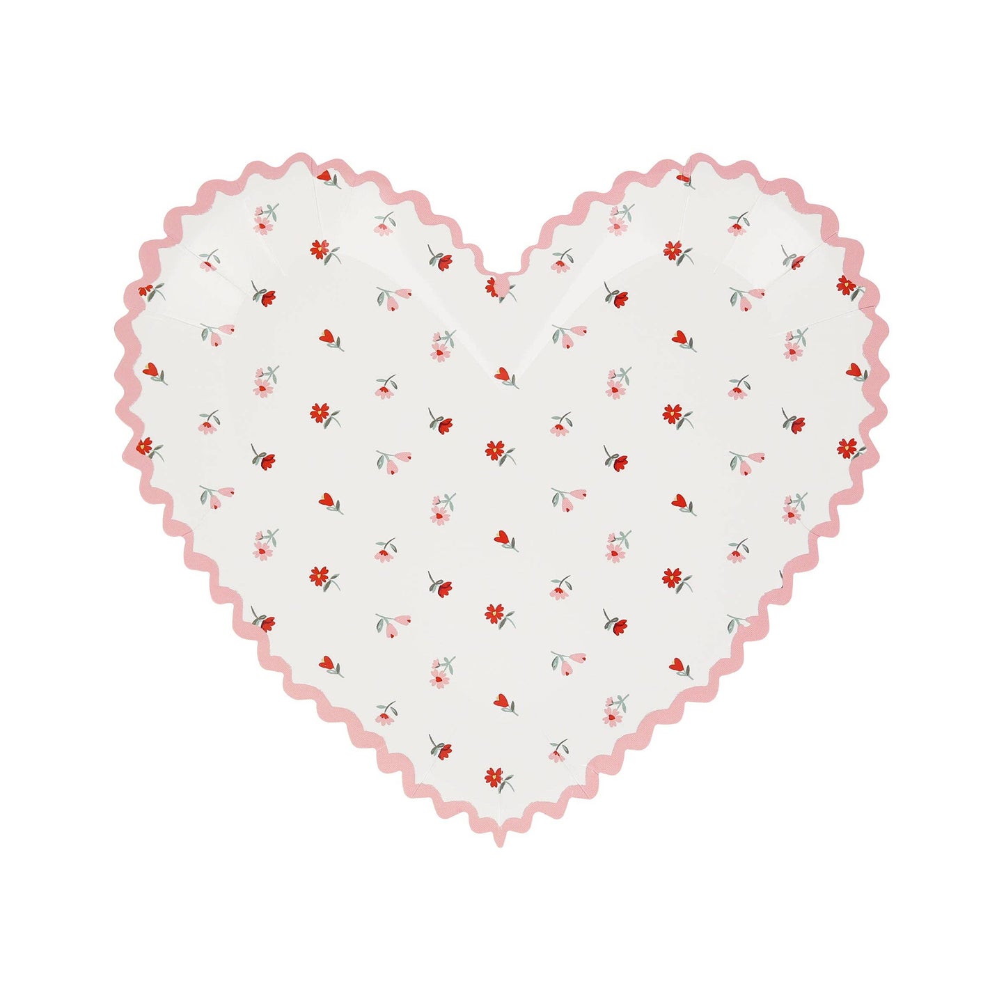 Vintage Rose Heart Plates | Meri Meri