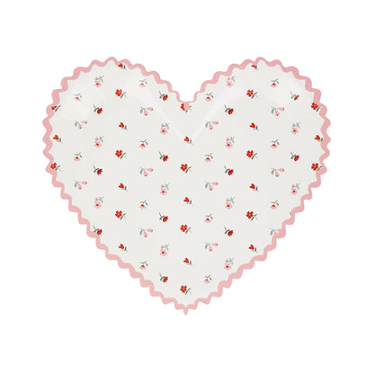 Vintage Rose Heart Plates | Meri Meri