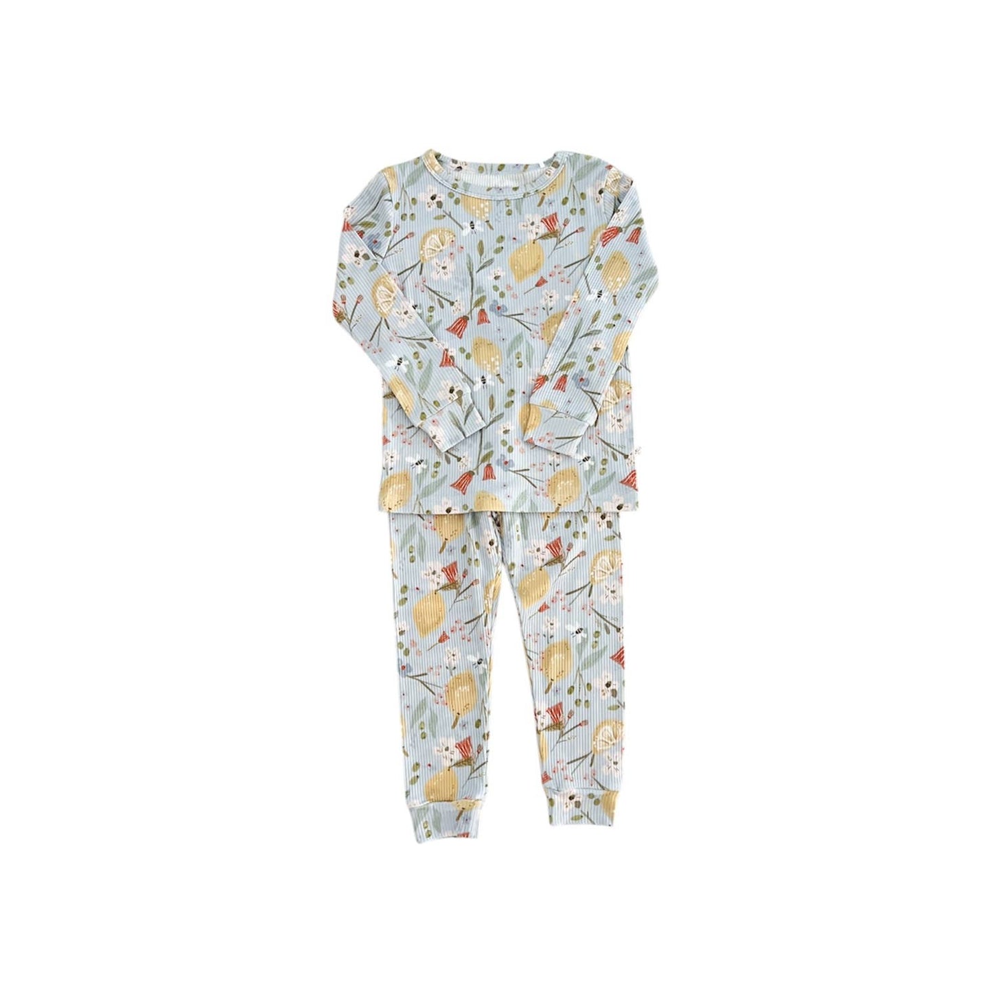 Lemon Floral Two Piece Set | Emi Lei