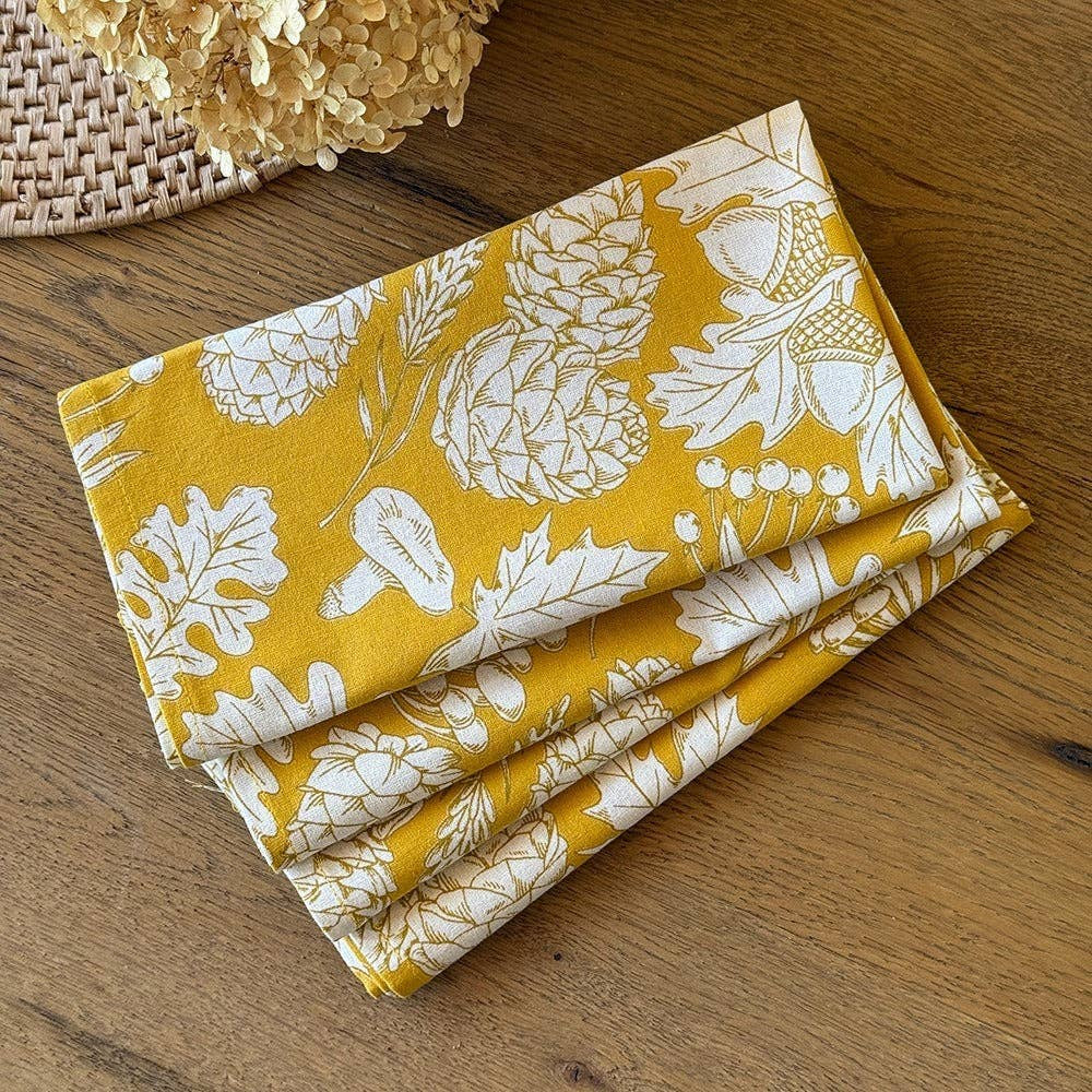 Fallscape Cloth Napkin S/4 | Mahogany