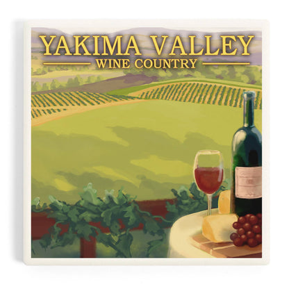 Yakima Valley Wine Country Coaster | Lantern Press