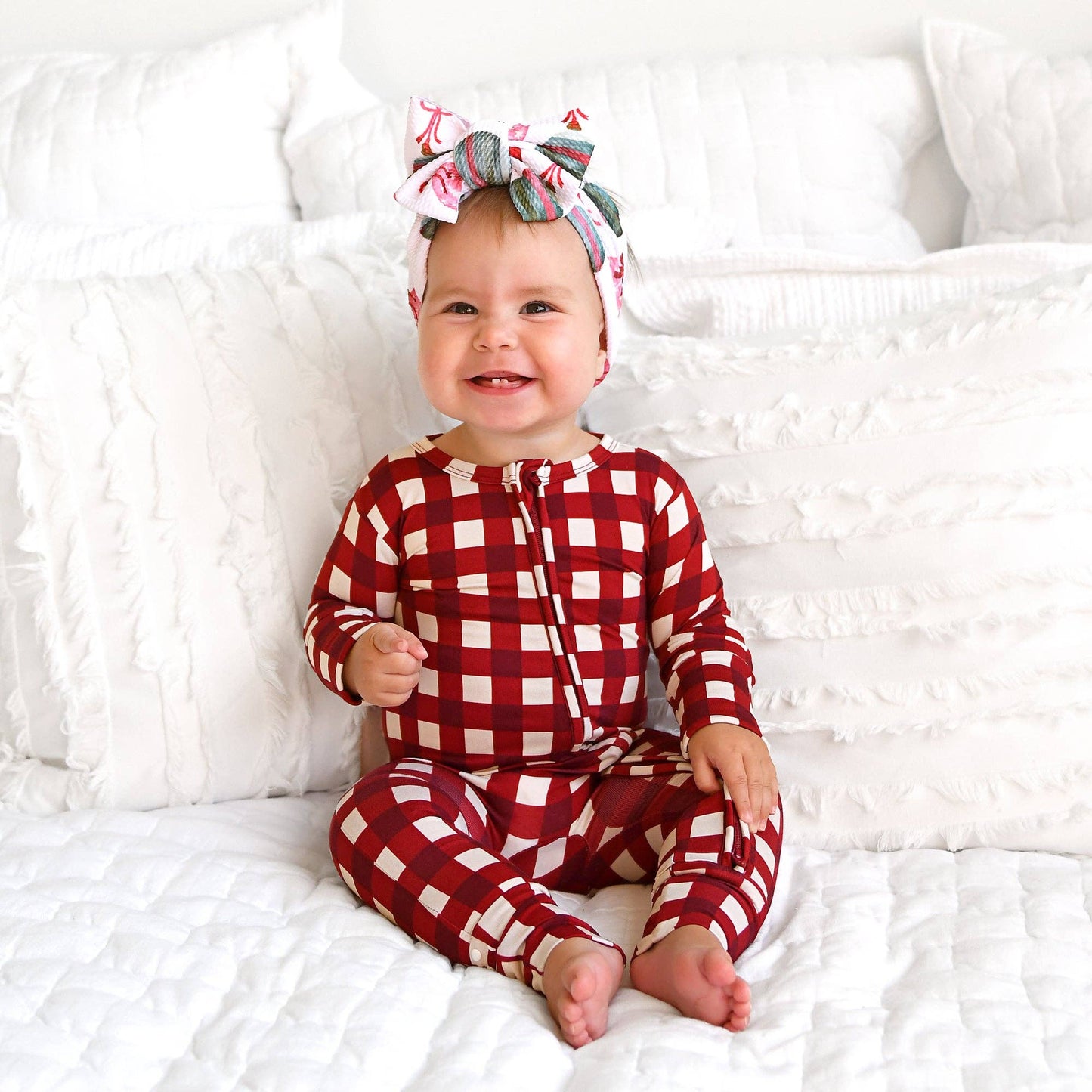 Emery Plaid Zip Romper | Gigi & Max