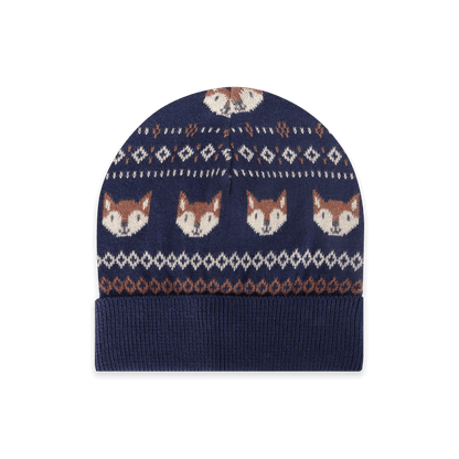 Fox Fair Isle Baby Beanie | Viverano Organics