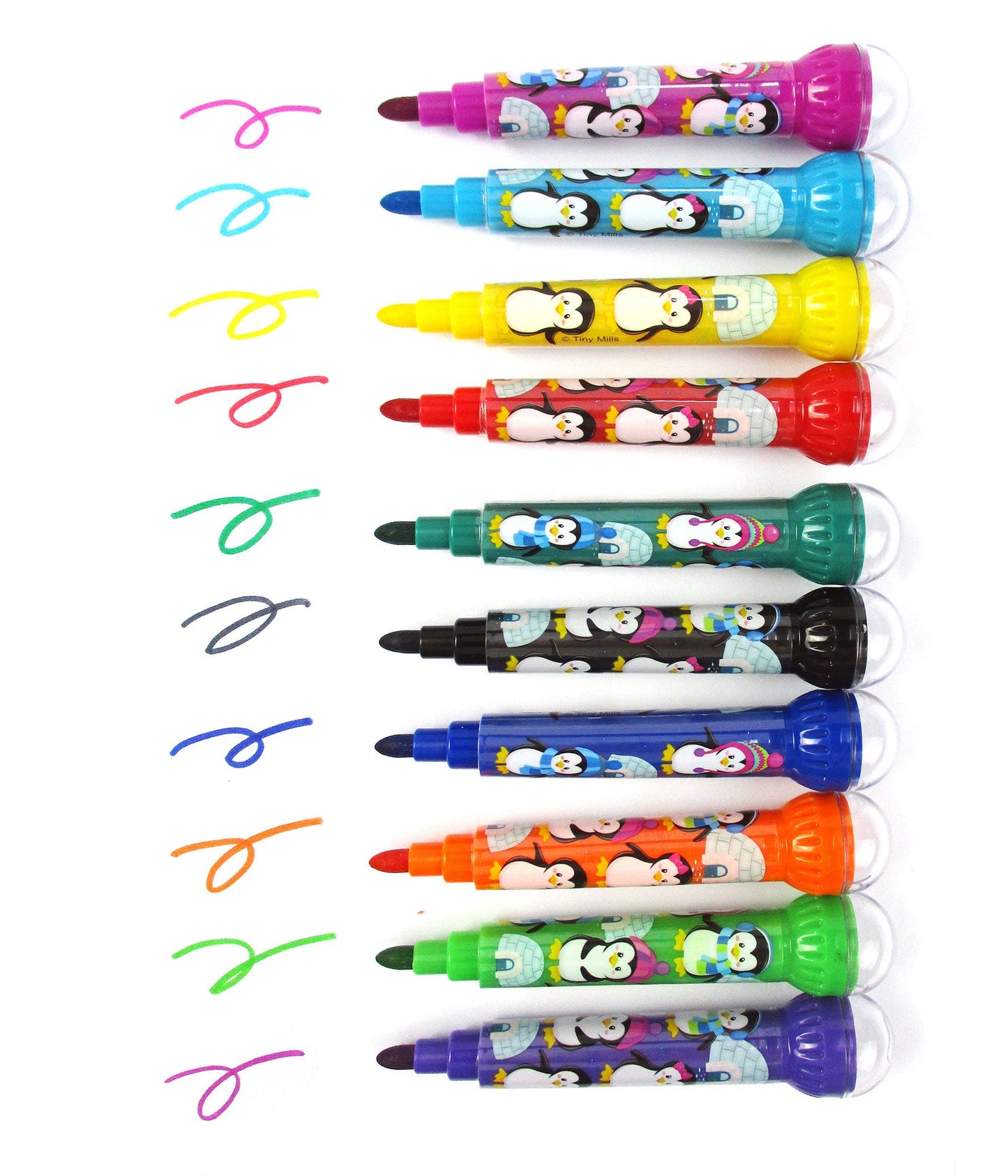 Penguin Stamp Marker Set - Set of 10 | Tiny Mills