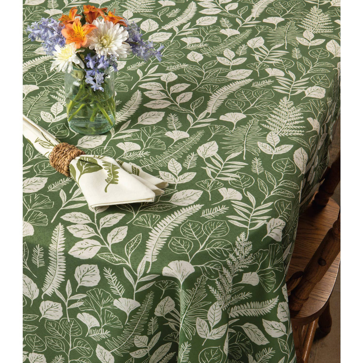Fern & Frond Round Tablecloth | Now Designs