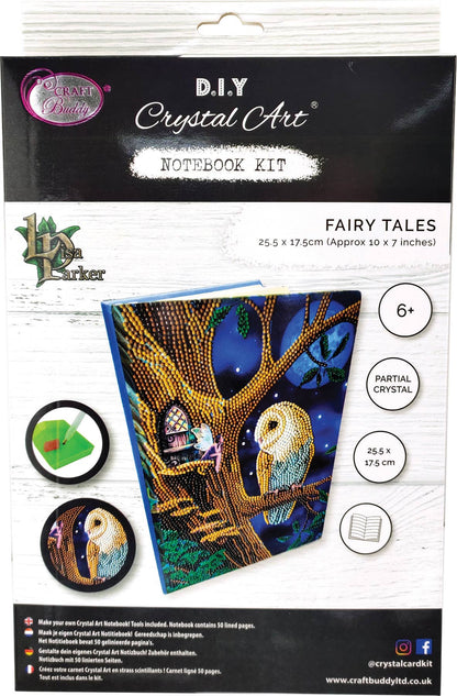 Crystal Art Notebook Kit: Owl and Fairy Tree | Outset Games