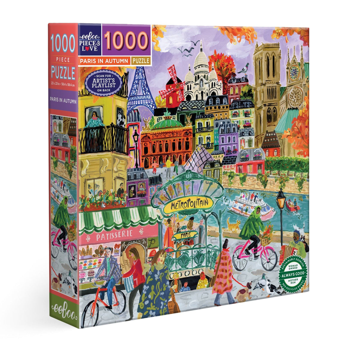 Paris in Autumn Puzzle (1000pc) | Eeboo