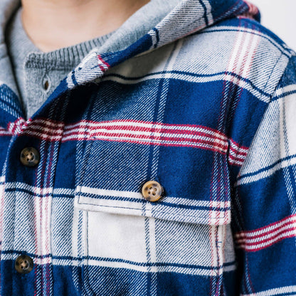 Hooded Flannel Shirt Jacket | Hope & Henry