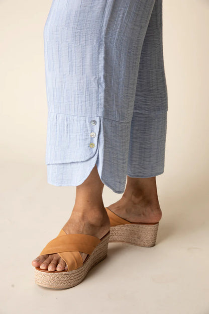 Whisper Jacquard Rayon Crop Pant | Habitat Clothing