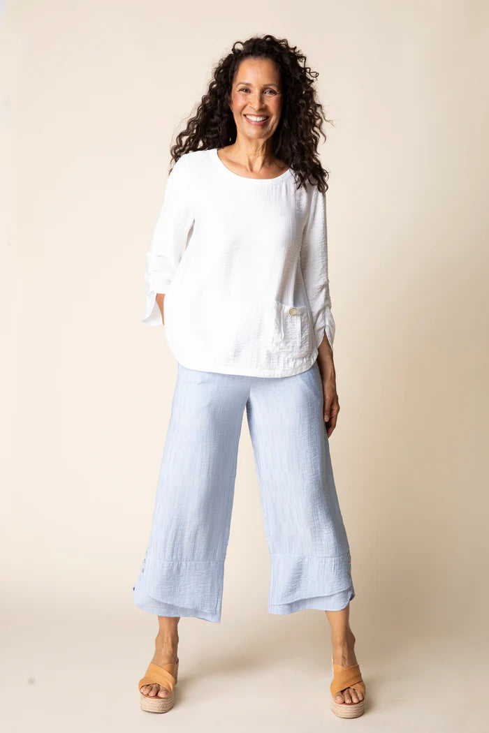 Whisper Jacquard Rayon Crop Pant | Habitat Clothing