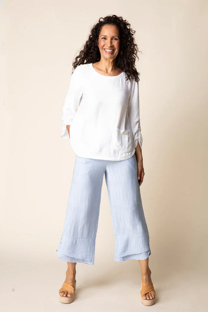 Whisper Jacquard Rayon Crop Pant | Habitat Clothing