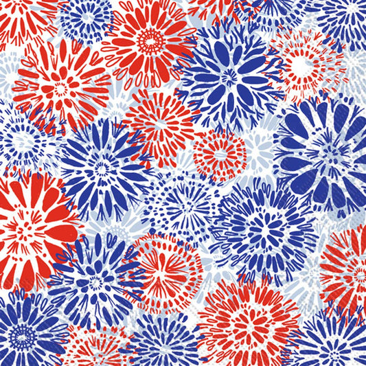July Flowers Paper Cocktail Napkins | Boston International