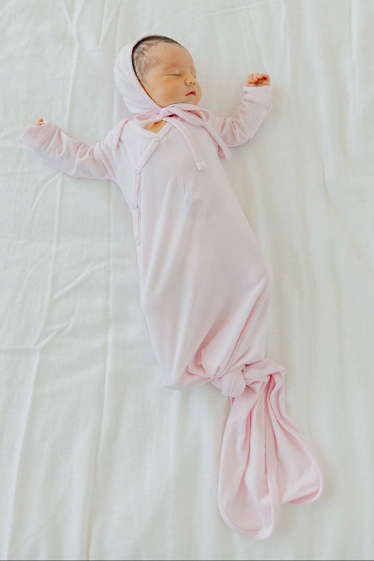 Blossom Newborn Knotted Gown | Copper Pearl