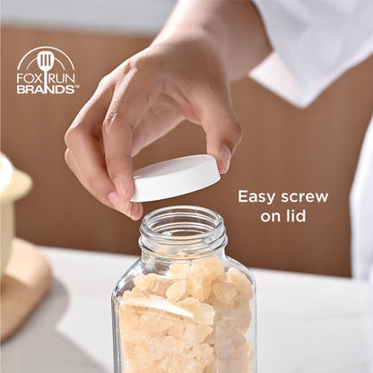 Square Glass Milk Bottle | Fox Run Brands