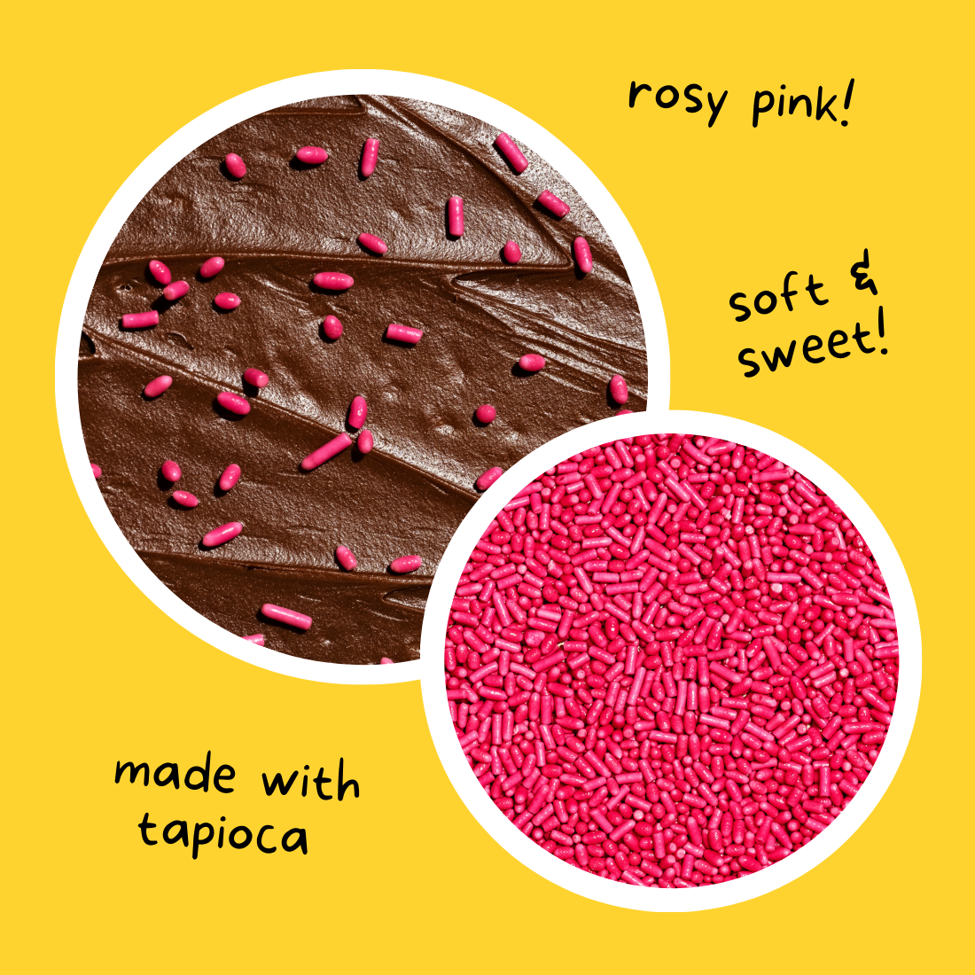 Dye-Free Rosy Pink Softie Sprinkles | Supernatural