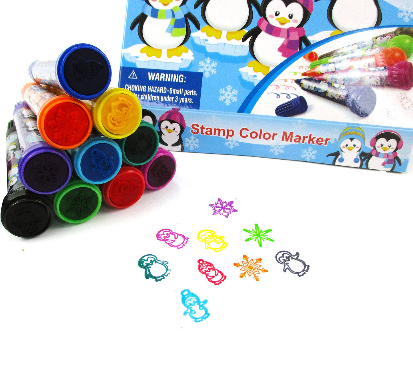 Penguin Stamp Marker Set - Set of 10 | Tiny Mills