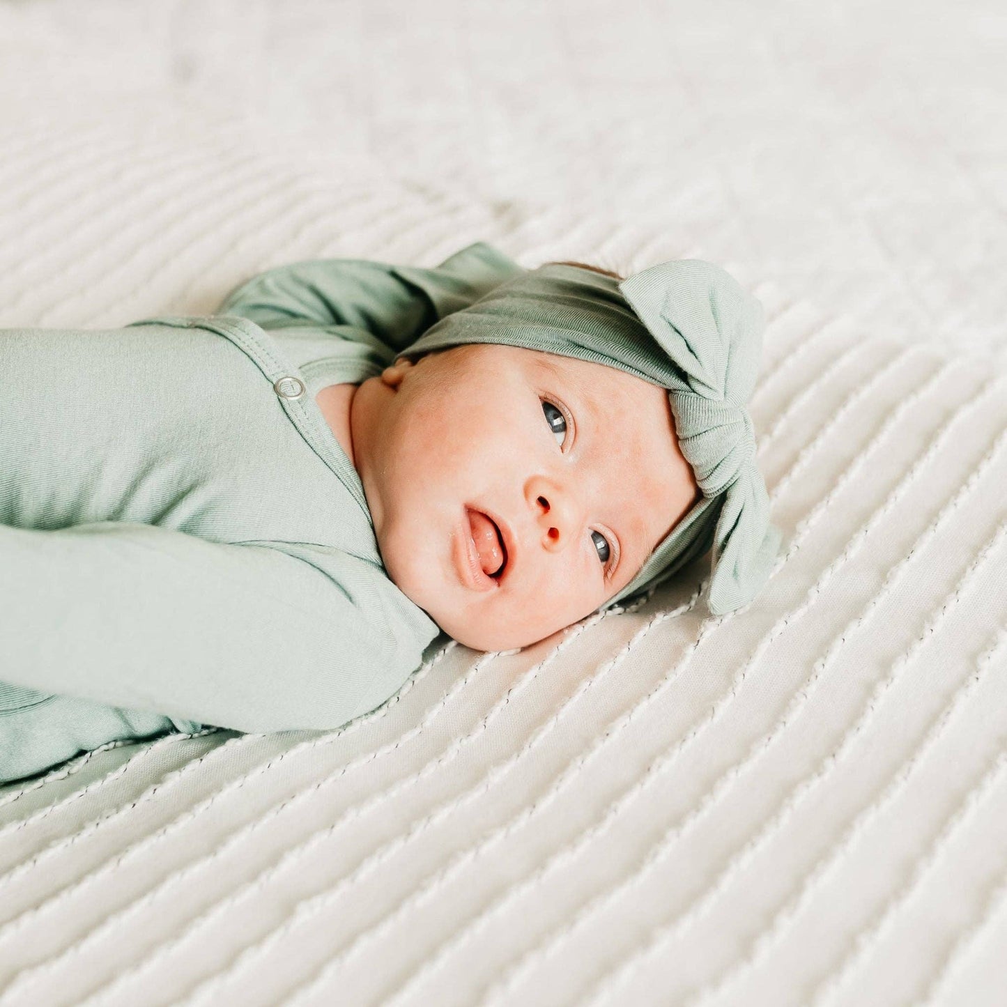 Briar Newborn Knotted Gown |Copper Pearl