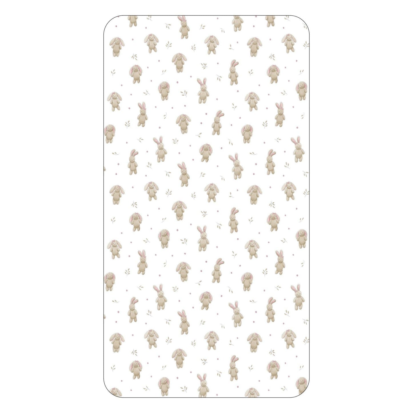 Organic Crib Sheets in Bunny Biscuit | L'ovedbaby