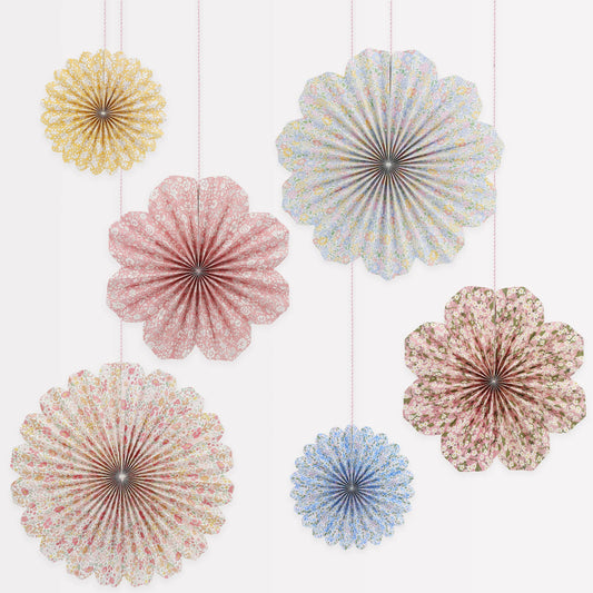 Meri Meri x Liberty Paper Pinwheel Decorations | Meri Meri