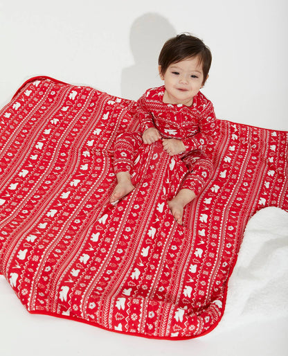 Polar Isle Red Romper | Bellabu Bear