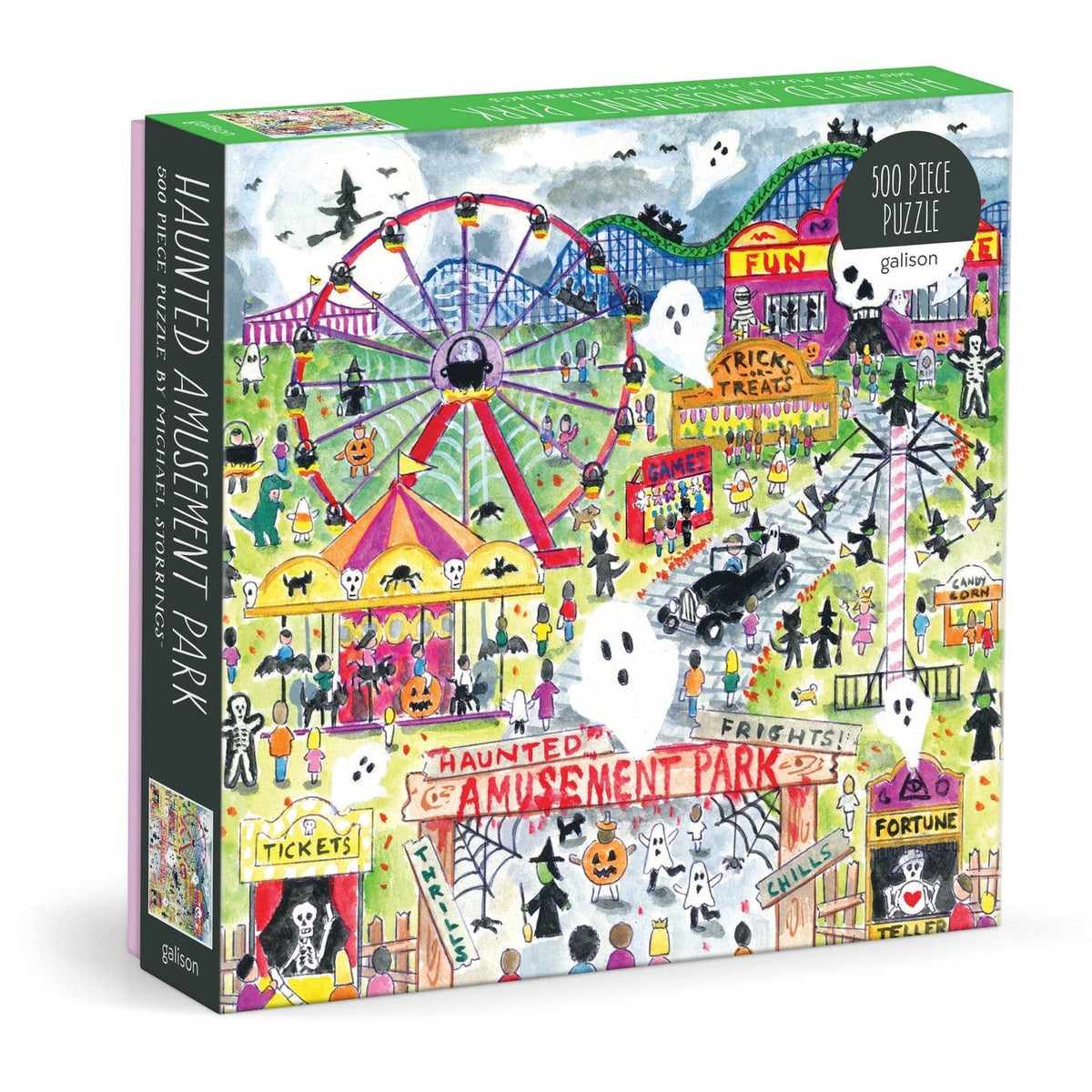 Michael Storrings Haunted Amusement Park Puzzle (500 Piece) | Galison