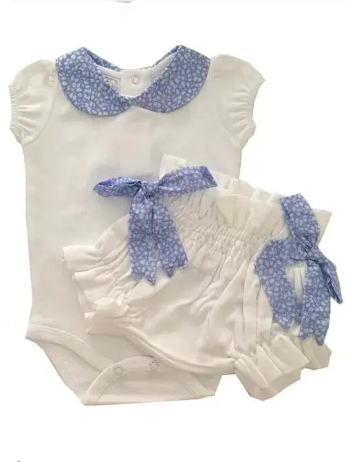 Bodysuit and Bloomers with Liberty Print | Patucos Spain