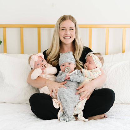 Blush Newborn Knotted Gown | Copper Pearl