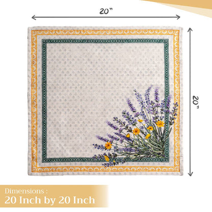 Fanny Lavender Cloth Napkins - Set Of 4 | Maison d'Hermine