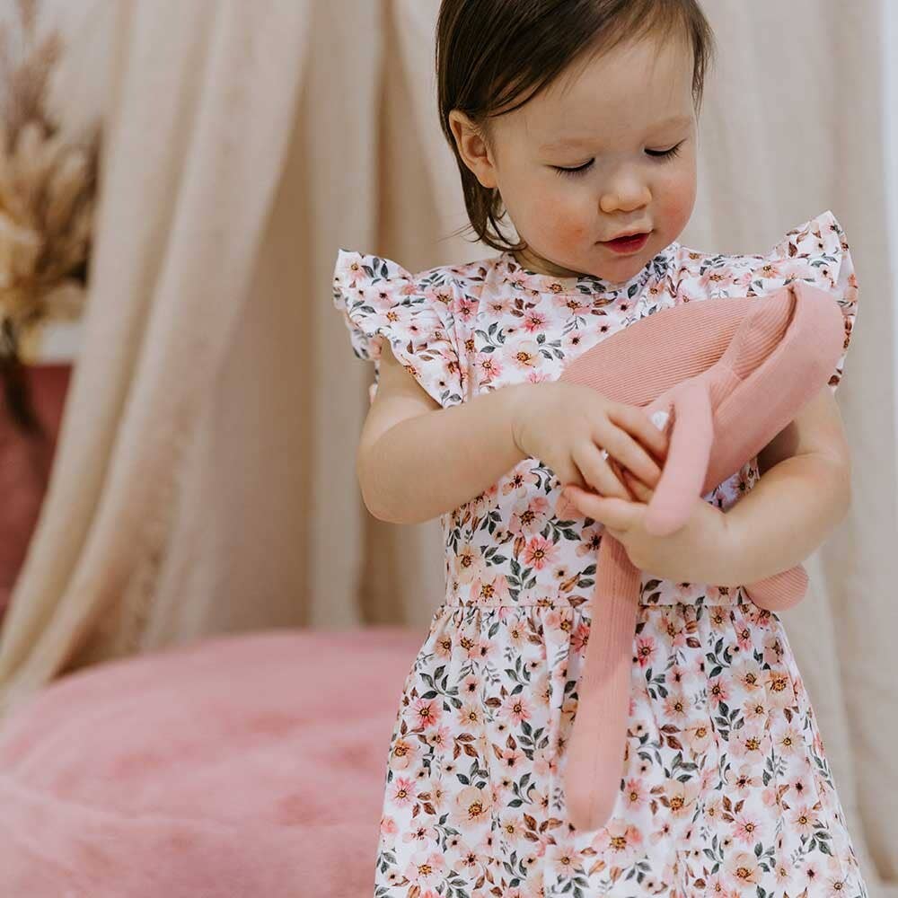 Spring Floral Organic Dress | Snuggle Hunny