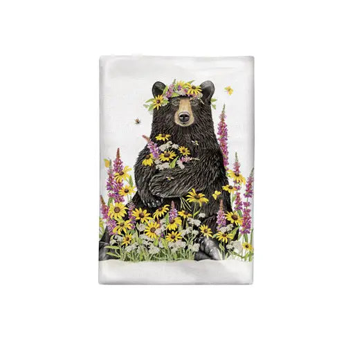 Wildflower Bear Towel | Mary Lake-Thompson