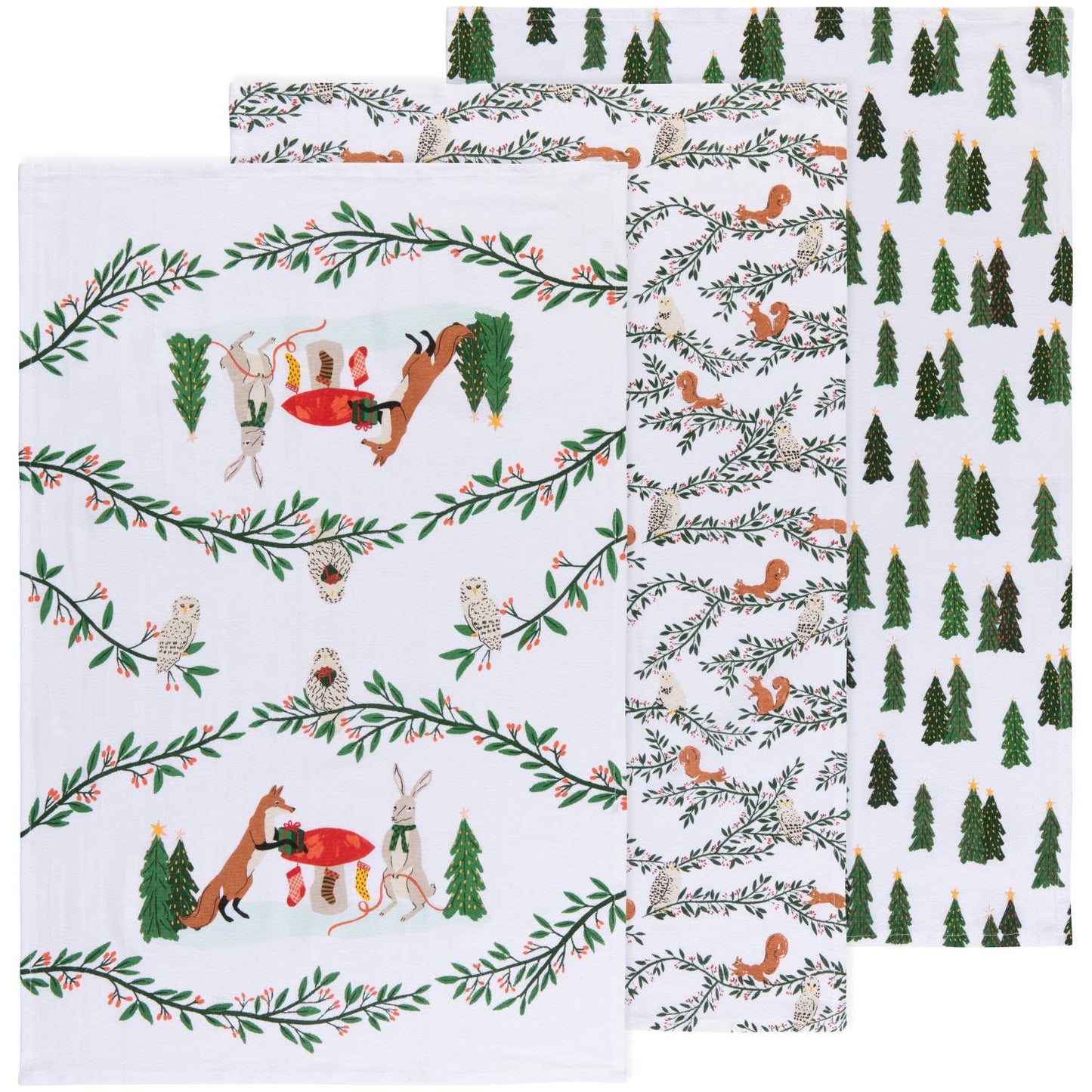 Forest Fete Floursack Dishtowels Set | Danica