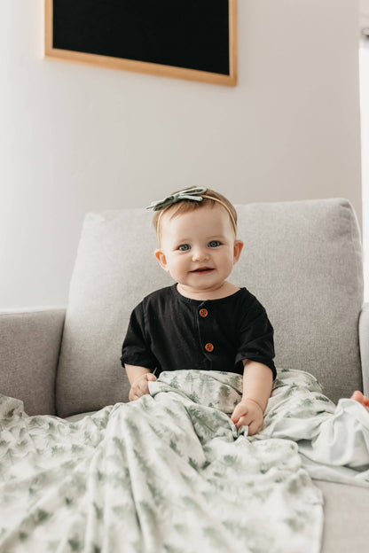 Briar Ribbon Baby Bow | Copper Pearl