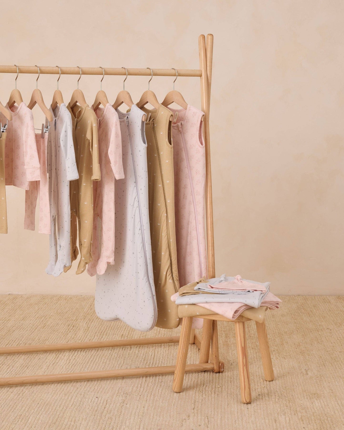 Modal Zip Footie - Pink Blossom | Quincy Mae