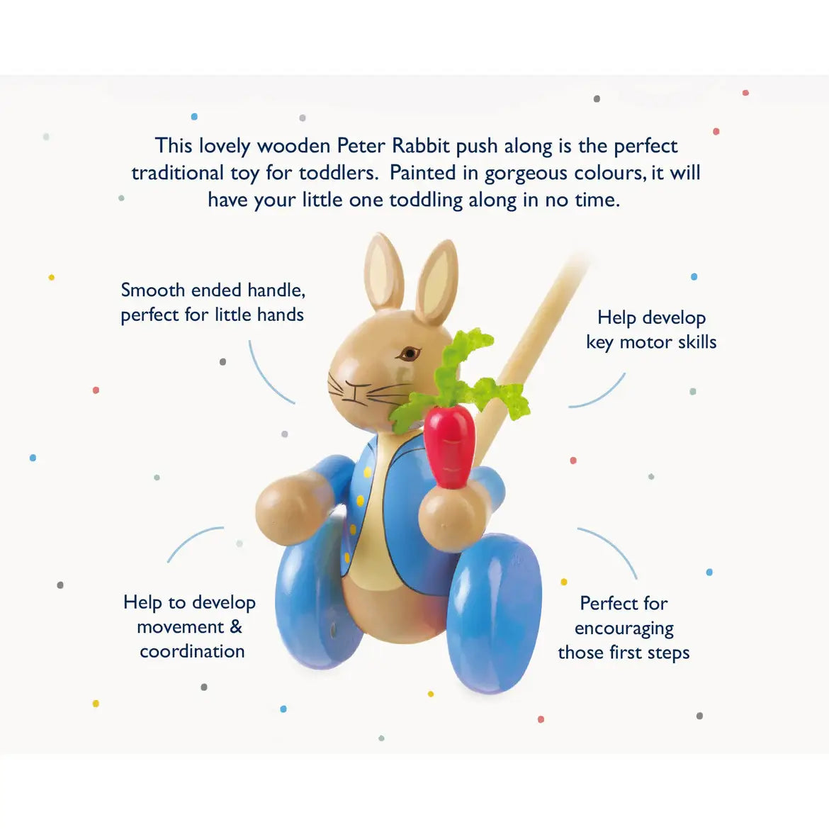 Peter Rabbit™ Boxed Push Along | Orange Tree Toys