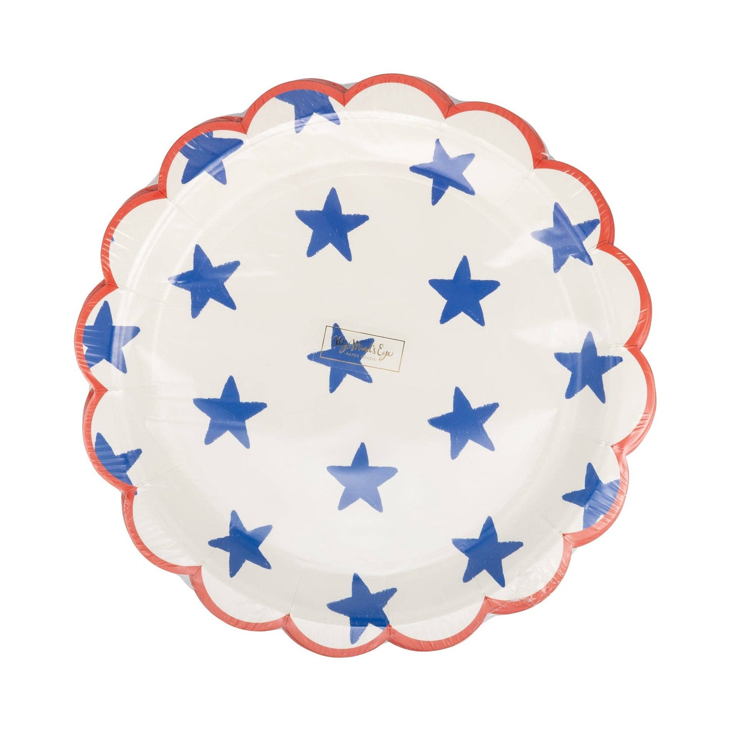 Blue Stars Paper Plate | My Mind's Eye