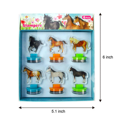Horse Acrylic Self-Inking Stampers, 6 Pcs | Tiny Mills