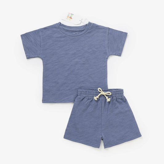 Lake Blue Matching Summer Set | Indy Baby