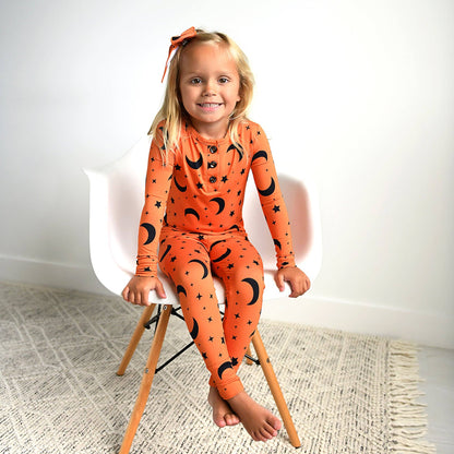Blaise Orange Moon Lounge Set | Gigi & Max