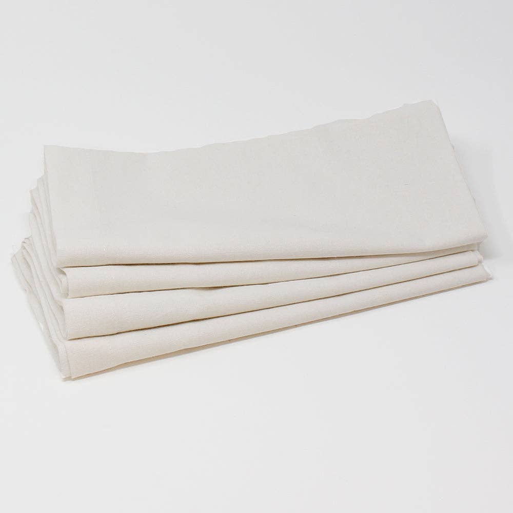 Ivory Cotton Napkin (Set of 4) | Mahogany