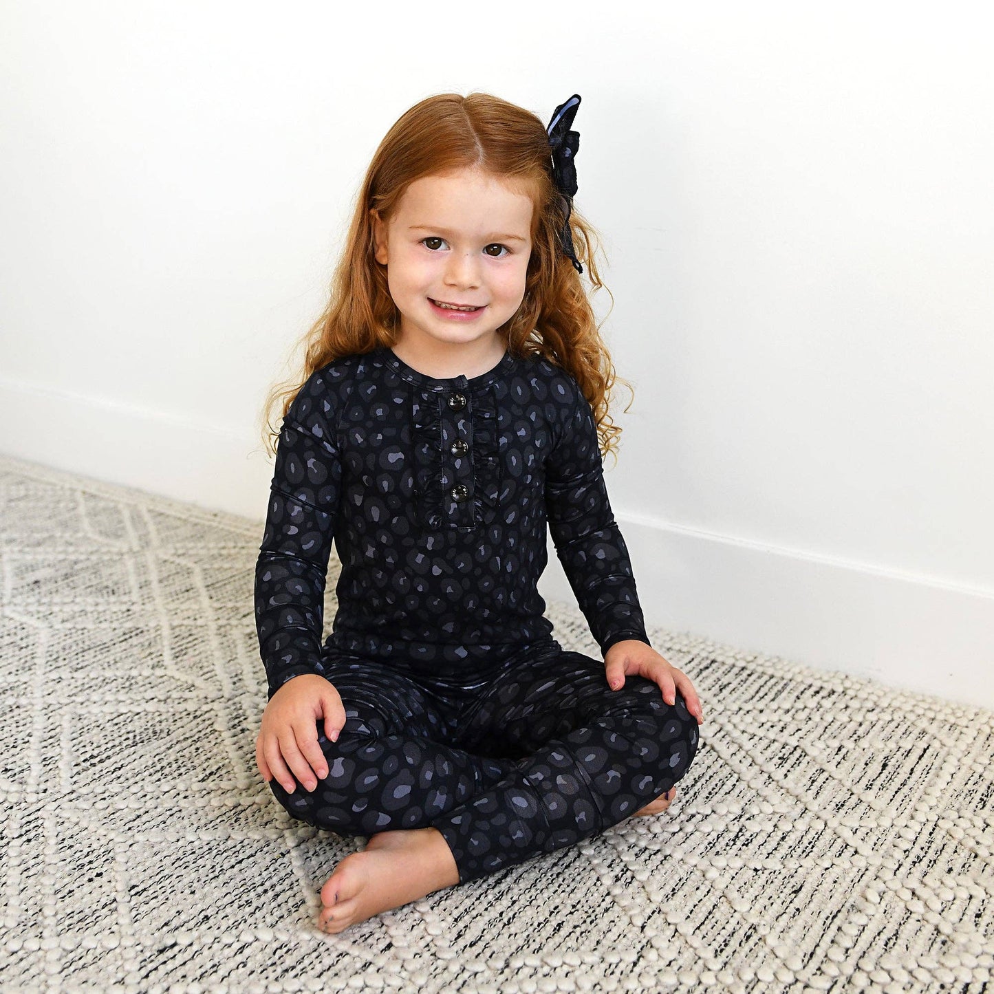 Ash Black Leopard Lounge Set | Gigi & Max