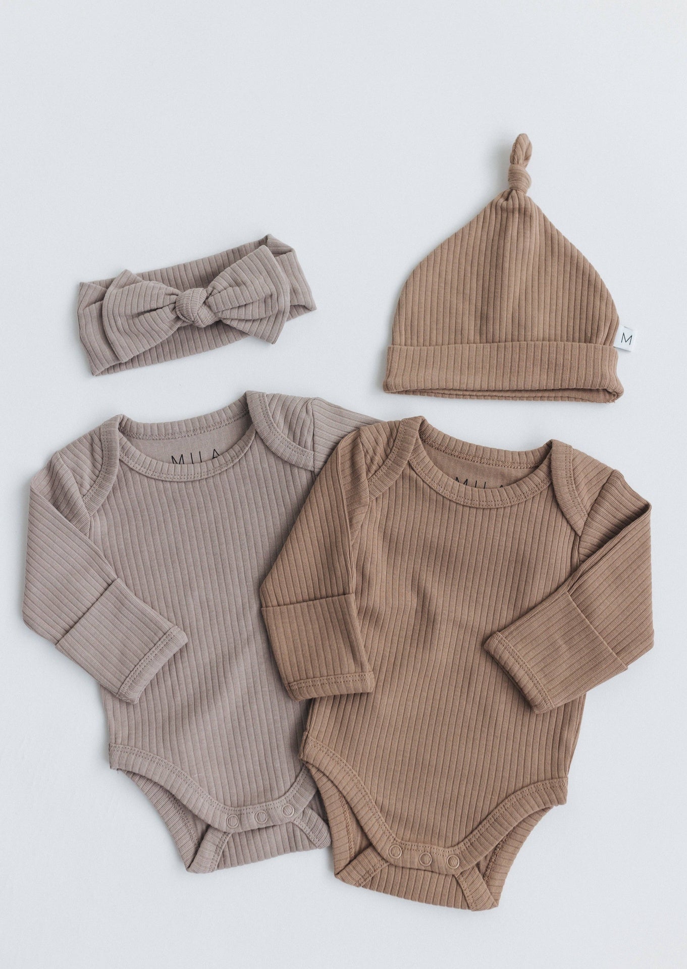 Cappuccino Ribbed Bodysuit | Mila & Co.